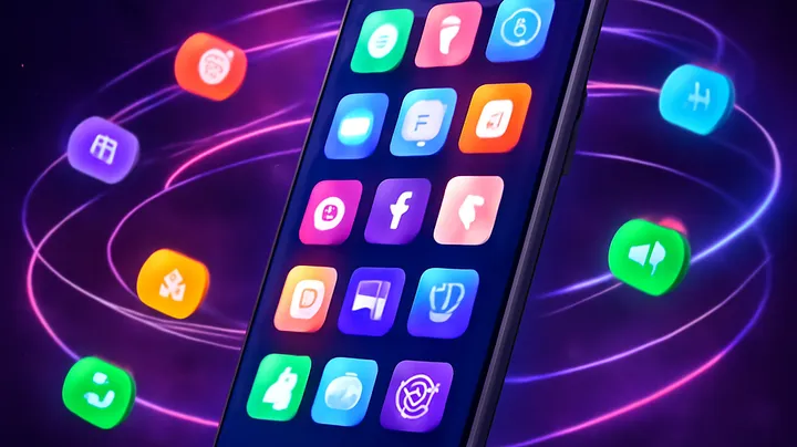 1111BT COM Sleek smartphone floating in space